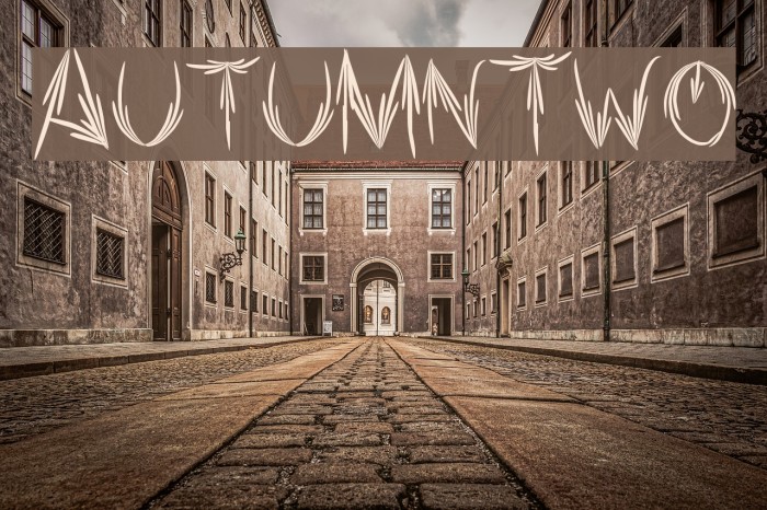 AutumnTwo Font examples