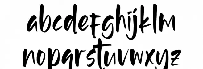 Autumnal 字体 小写