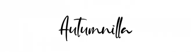 Autumnilla  フリーフォントのダウンロード
