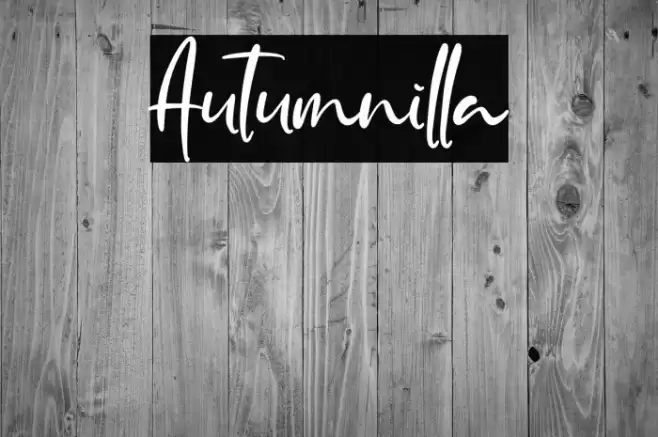 Autumnilla Font examples