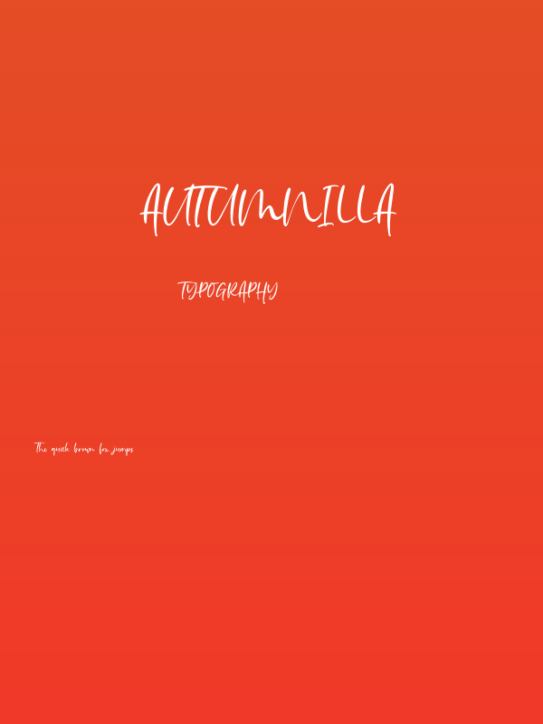 Autumnilla Poster