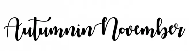 AutumninNovember  नि: शुल्क फ़ॉन्ट्स डाउनलोड