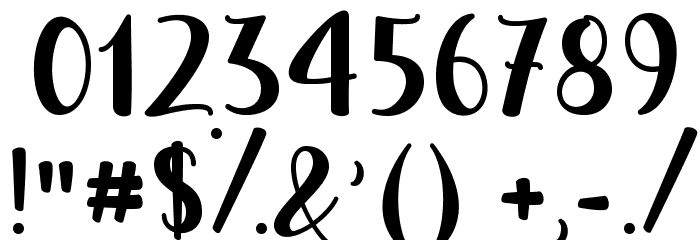 AutumninNovember Font OTHER CHARS