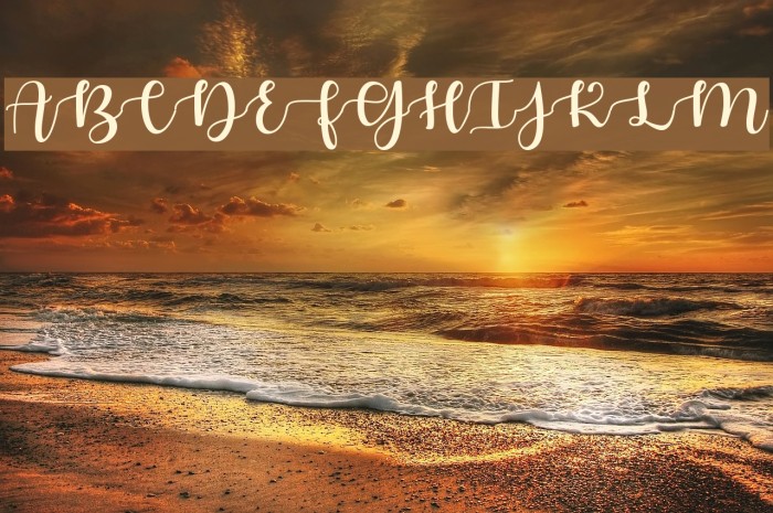 AutumninNovember Font examples