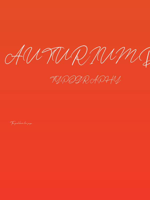 AuturiumDEMO-Regular Poster