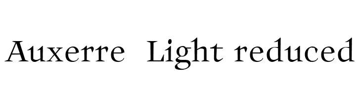 Auxerre 45 Light reduced  font caratteri gratis