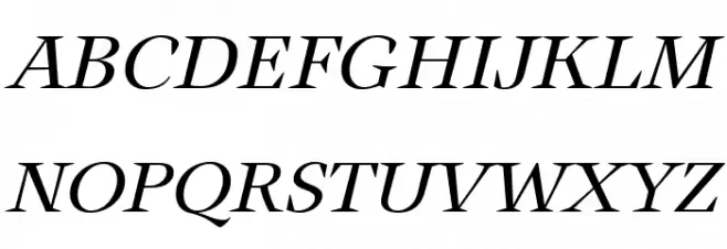 Auxerre 46 Light Italic reduced Font OTHER CHARS