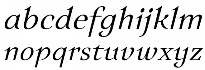 Auxerre 46 Light Italic reduced 字体 小写