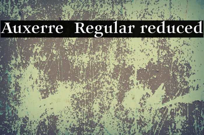 Auxerre 55 Regular reduced Example 2