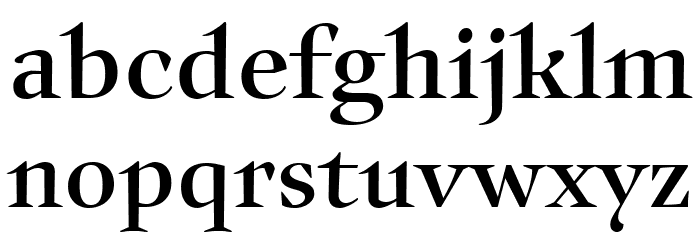 Auxerre 55 Regular reduced Font LOWERCASE