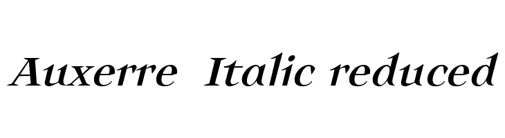 Auxerre 56 Italic reduced  لخطوط تنزيل