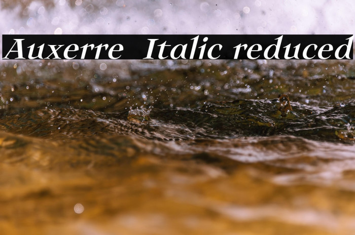 Auxerre 56 Italic reduced Example 3