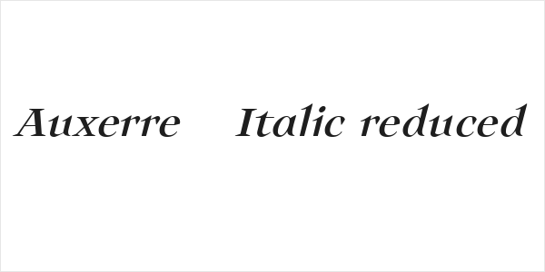 Auxerre 56 Italic reduced Logo