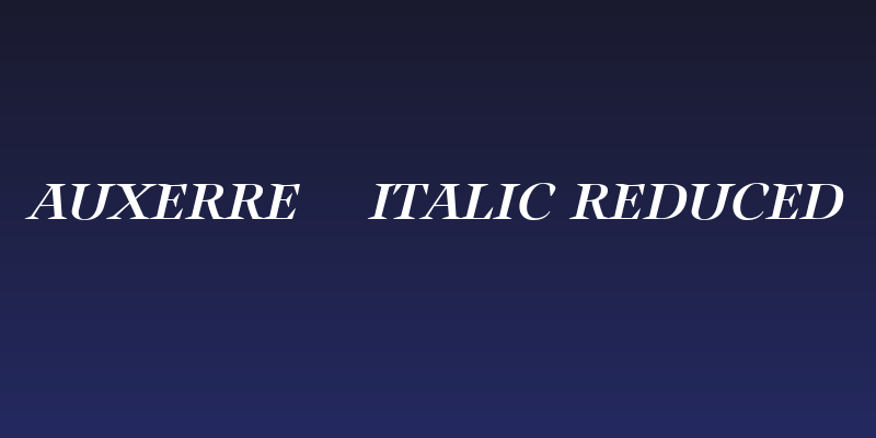 Auxerre 56 Italic reduced Social Header