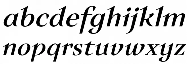 Auxerre 56 Italic reduced Font Litere mici