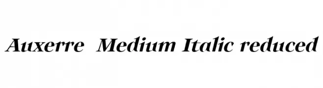 Auxerre 66 Medium Italic reduced  नि: शुल्क फ़ॉन्ट्स डाउनलोड