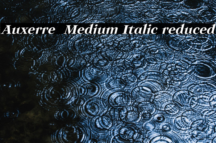 Auxerre 66 Medium Italic reduced Example 2