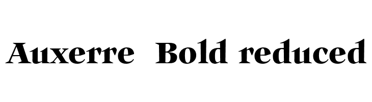 Auxerre 75 Bold reduced  font caratteri gratis