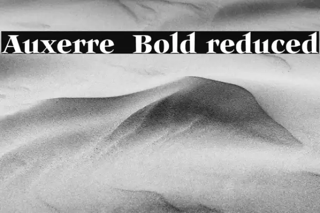 Auxerre 75 Bold reduced Font examples