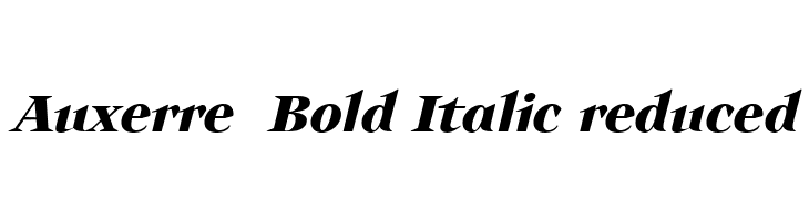 Auxerre 76 Bold Italic reduced  フリーフォントのダウンロード