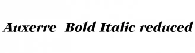 Auxerre 76 Bold Italic reduced  フリーフォントのダウンロード