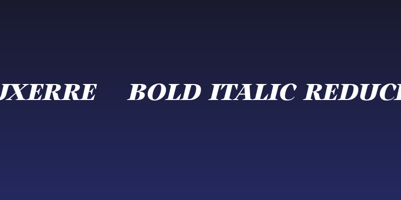 Auxerre 76 Bold Italic reduced Social Header
