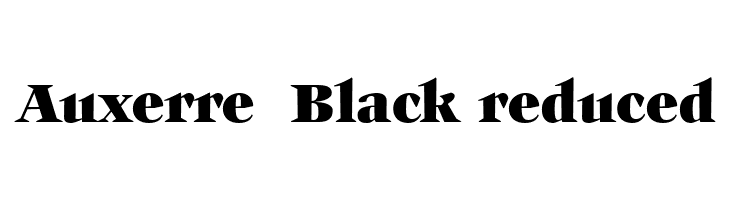 Auxerre 85 Black reduced  Frei Schriftart Herunterladen