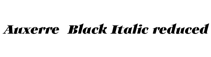 Auxerre 86 Black Italic reduced  नि: शुल्क फ़ॉन्ट्स डाउनलोड