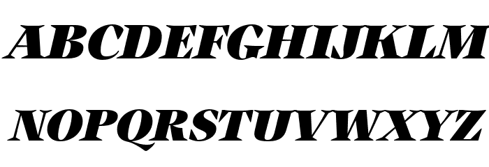 Auxerre 86 Black Italic reduced Font OTHER CHARS