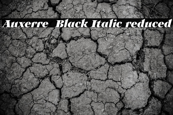 Auxerre 86 Black Italic reduced Example 3