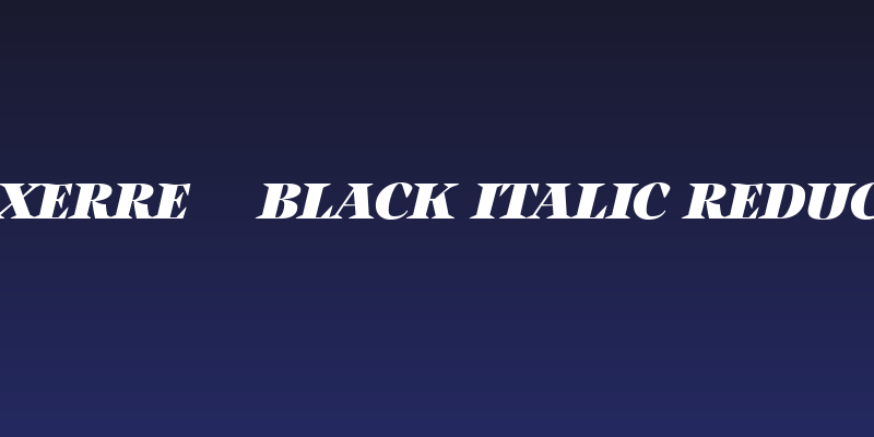 Auxerre 86 Black Italic reduced Social Header
