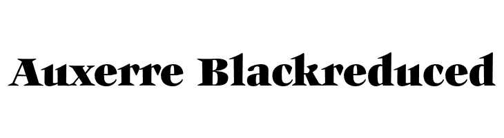 Auxerre-Blackreduced  フリーフォントのダウンロード