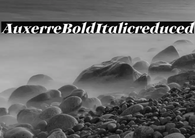 Auxerre-BoldItalicreduced Font examples