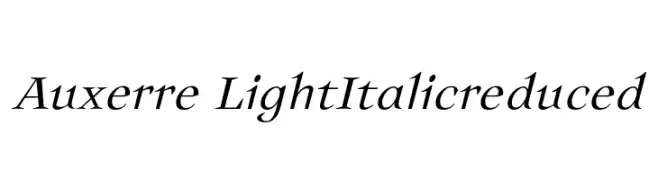 Auxerre-LightItalicreduced  नि: शुल्क फ़ॉन्ट्स डाउनलोड