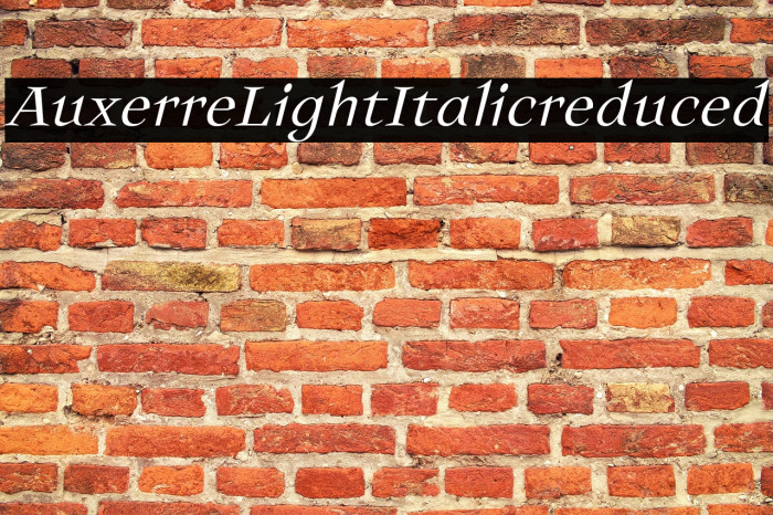 Auxerre-LightItalicreduced Example 3