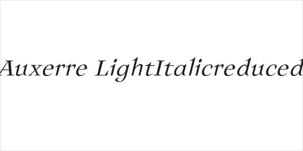 Auxerre-LightItalicreduced Logo