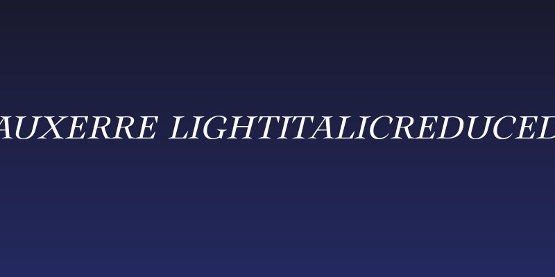 Auxerre-LightItalicreduced Social Header