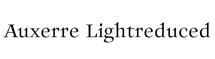 Auxerre-Lightreduced  Frei Schriftart Herunterladen
