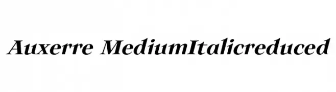 Auxerre-MediumItalicreduced  नि: शुल्क फ़ॉन्ट्स डाउनलोड