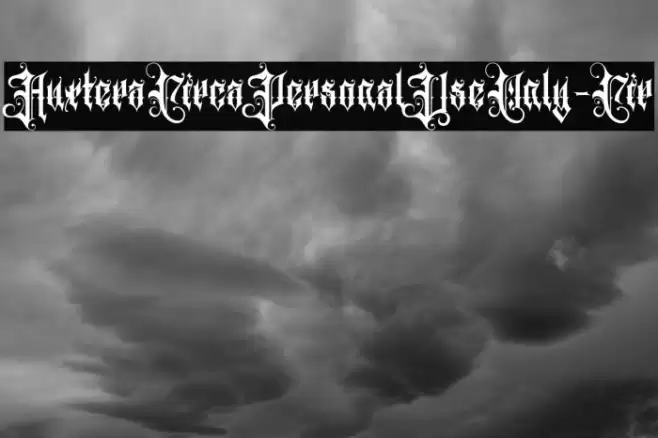 AuxteraCircaPersonalUseOnly-Cir Font examples