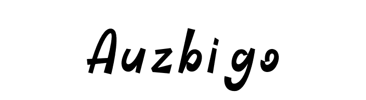 Auzbigo  Frei Schriftart Herunterladen