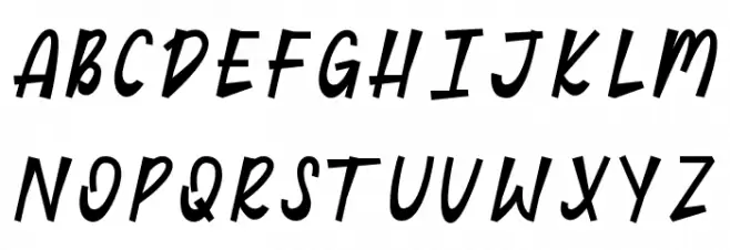 Auzbigo Шрифта ВЕРХНИЙ