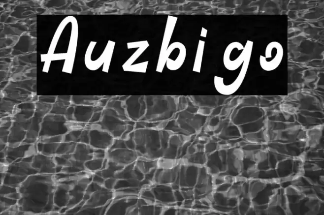 Auzbigo Font examples