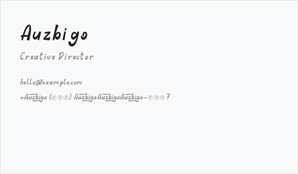Auzbigo Business Card
