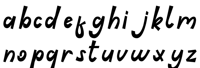 Auzbigo Font LOWERCASE