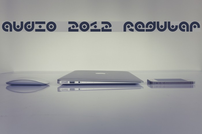 audio 2012 Regular Font examples