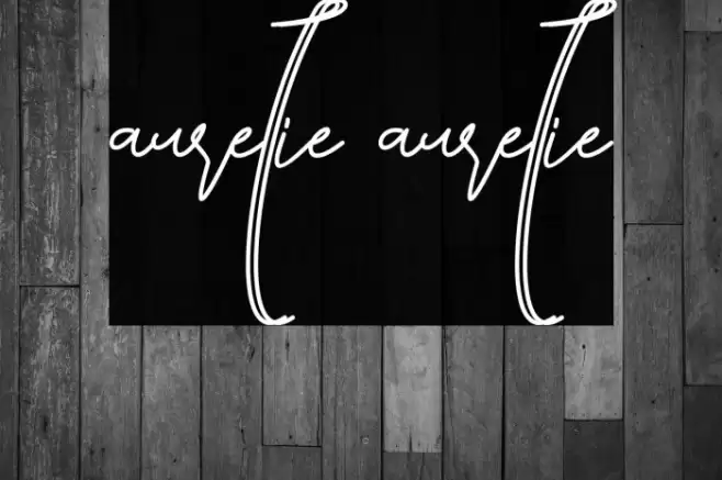 aurellie aurellie Font examples