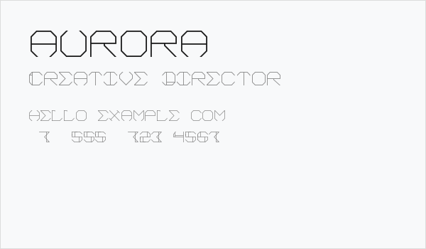 aurora Business Card