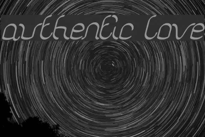 authentic love Font examples