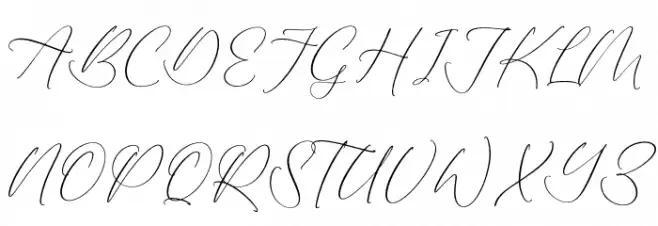 authentiue Schriftart Groß